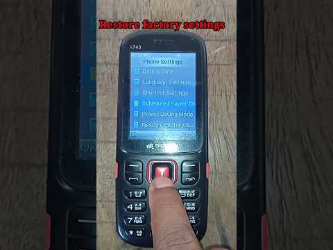 How To Reset Micromax X743||Micromax Restore Factory settings