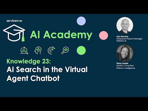 AI Search in the Virtual Agent Chatbot for Knowledge 23