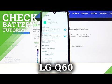How to Enable Battery Percentage in LG Q60 – Battery Level in Status Bar
