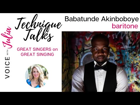 Babatunde Akinboboye discusses Baritone technique & #HipHopera