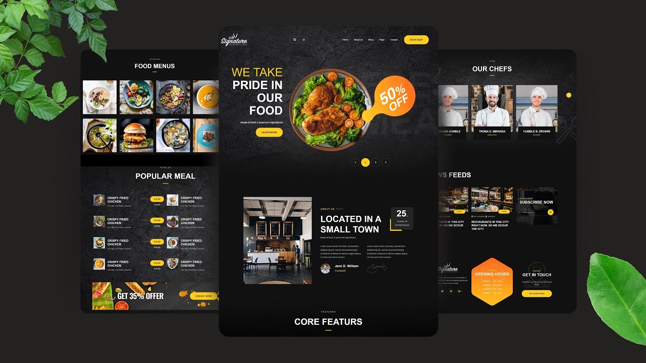 Can You Create a PRO Responsive Restaurant Website with Just HTML & CSS in 30 Days