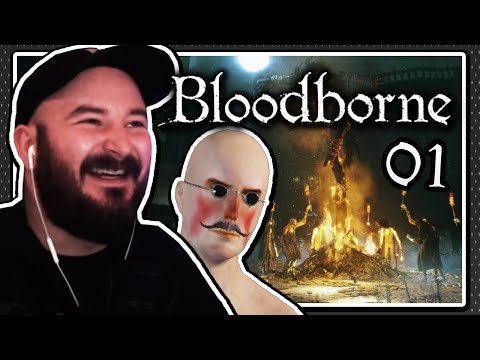 My FIRST Bloodborne Playthrough! - Exploring Central Yharnam - Bloodborne Part 1 (Blind Playthrough)