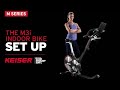 Keiser M3i Indoor Bike Setup