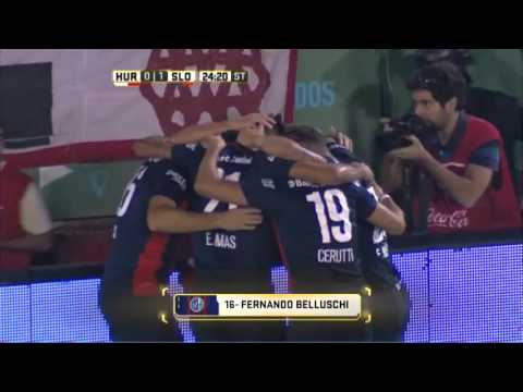 Gol de Belluschi. Huracán 0 - San Lorenzo 1. Fecha 5. Primera División 2016
