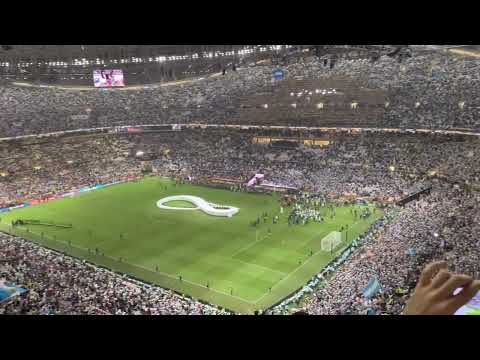 “Muchachos” by Argentina fans | Argentina vs France | 2022 FIFA World Cup Final | Lusail Stadium