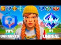 Unranked To Unreal SOLO VS SQUADS Speedrun Fortnite Ranked Reload