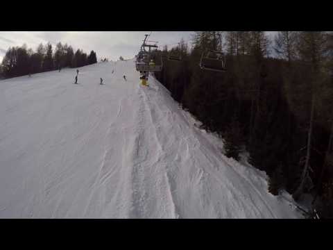 Risalita integrale seggiovia Leitner "Cima Spill"; Folgaria (TN) 26/2/2017 (Chairlift/ Sessellift)