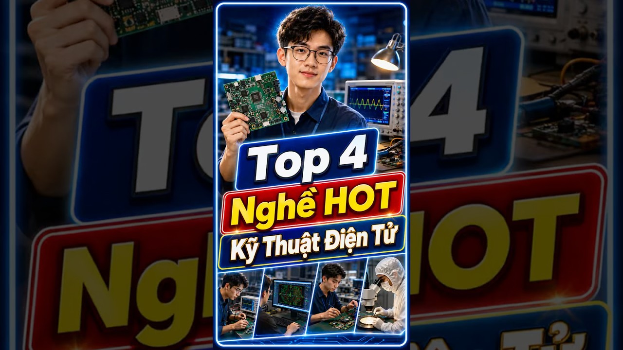 Kỹ thuật Điện tử: Top 4 nghề HOT lương bao nhiêu?