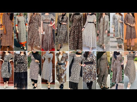 New Model Tiger Print Dresses Design Ideas For Girls 2023