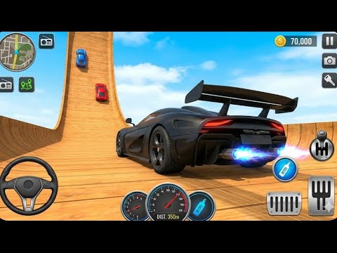 Super Crazy Mega Ramp Car Racing: GT Car Racing 3D Car Jumping Game - Android Gameplay 