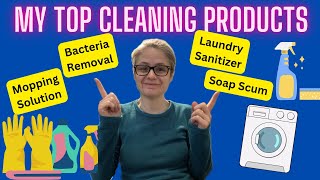 My Favorite Cleaning Products That I Purchase Again & Again! Bacteria Removal, Soap Scum, Laundry!