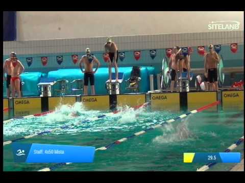 Serie 3 dei Staff. 4x50 Mista  Assoluti Maschi Master - Campionati Regionali Masters 2014 di Veneto