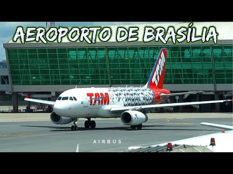 Decolagem de Aviões Airbus Tam e Avianca - Aeroporto de Brasília - Avião Decolando - Avião Airbus