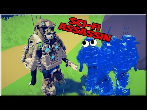 Sci Fi Assassin vs EVERY FACTION - Totally Accurate Battle Simulator TABS
