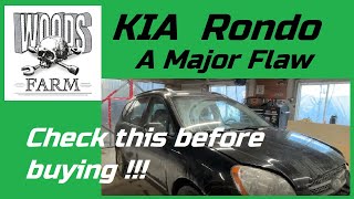 2007 Kia Rondo Sub-frame Problem