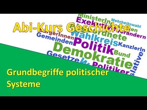 Abi-Kurs Geschichte - Grundbegriffe politischer Systeme