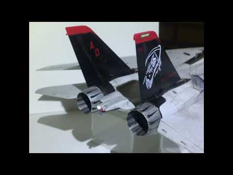 Grumman F-14D Tomcat, Tamiya 1/48 Scale Model, Photo Slides Progress, Grim Reapers