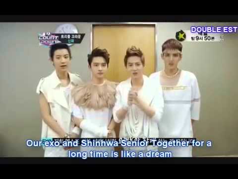 [EngSub] 130613 EXO - D.O. , Chanyeol, Suho & Kris backstage @ M! Countdown