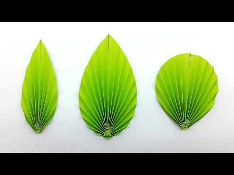 3 Easy DIY Paper Leaves making Instructions (Paper Leaf Pattern) Video