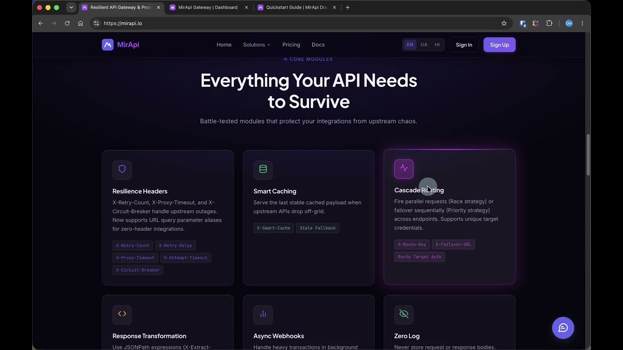 MirApi Proxy Gateway — Demo