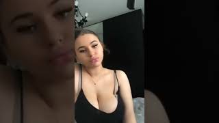 no bra challenge big boobs bouncing cocomelone #short #nobra #trending