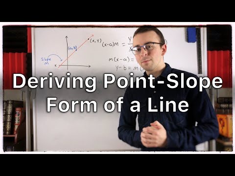 Deriving Point Slope Form Equation of a Line