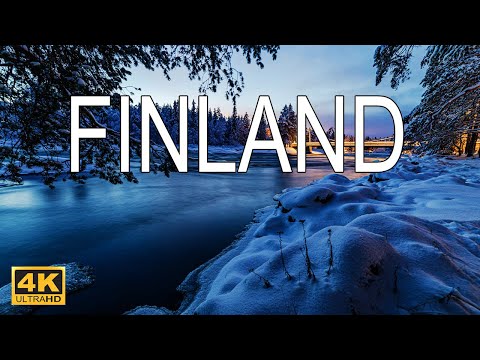 FLYING OVER FINLAND (4K UHD) - Beautiful Relaxing Music Combined With Beautiful 4K Quality