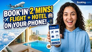 Book your Flights Ticket on Your Phone with Booking.com! 📲✈️ (Easy Mob