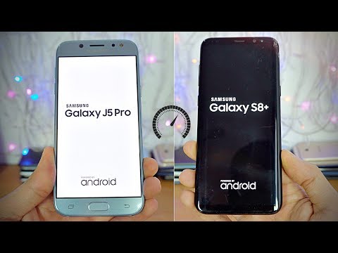 Samsung Galaxy J5 Pro (2017) vs Galaxy S8 - Speed Test! (4K)