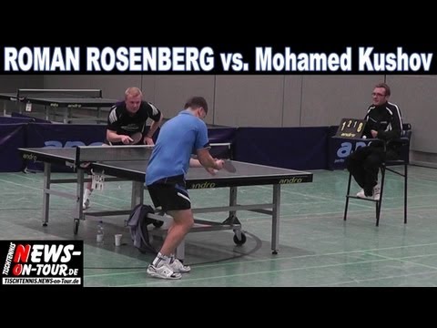 [HD+] Profi Tischtennis 2011 Schinken-Turnier! Roman Rosenberg vs. Mohamed Kushov 2. TT Bundesliga
