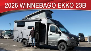 A preview image of the linked video showcasing 2026 Winnebago EKKO 23B