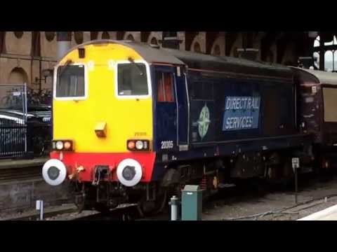 DRS Class 20  nos. 20303 & 20305 Network Rail standby train at York- Jul 4, 2014