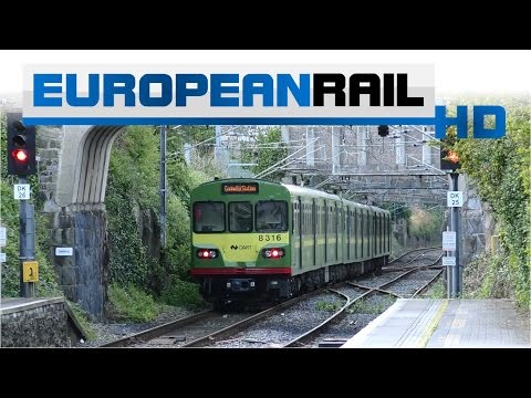 Iarnród Éireann Irish Rail DART 8100 EMU 8123 + 8106 + 8116 calls at Dalkey Station