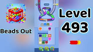 Beads Out Level 493  Walkthrough 🧩✨ | Tricky Bead Puzzle Solution | Go Answer