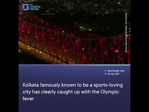 Tokyo Games’ Fever: Howrah Bridge Lit Up In Olympic Colors Ahead Of Games