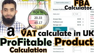 Amazon FBA Calculator & VAT Calculation || Net Profit Analysis of Products ( How to?)