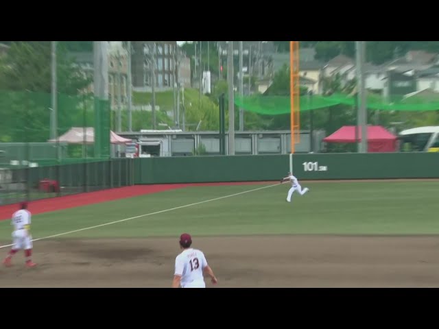 【ファーム】イーグルス・岡島豪郎 難しい打球を前進しながらナイスキャッチ!!  2024年8月31日 東北楽天ゴールデンイーグルス 対 読売ジャイアンツ