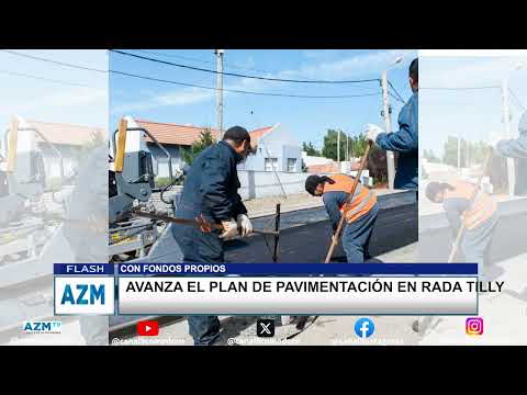 Avanza el plan de pavimentación en Rada Tilly