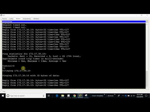 5.1.3.6 Packet Tracer  - Configuring Router on a Stick Inter VLAN Routing