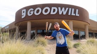 $10 GOODWILL BASEBALL BAT CHALLENGE!
