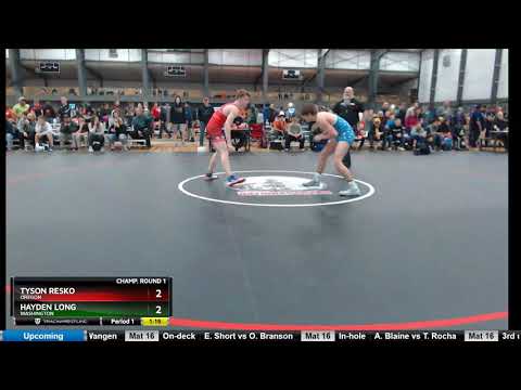 Cadet 152 Tyson Resko Oregon Vs Hayden Long Washington