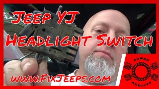 Jeep Wrangler YJ - Install a new Headlight Switch #PowerAddictsCrew #jeepheadlights