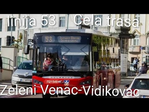 Linija 53:Zeleni Venac-Vidikovac (Cela trasa)