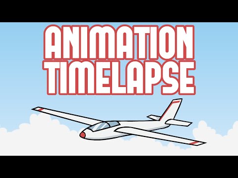 Animation Timelapse - "Flying Plane" (Nerd³)