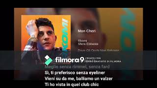 TESTO Rkomi- Mon Cheri Ft. Sfera Ebbasta (Prod. Charlie Charles)