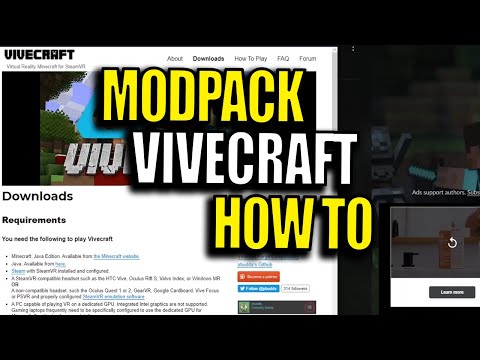 How to install Vivecraft to Minecraft Modpacks