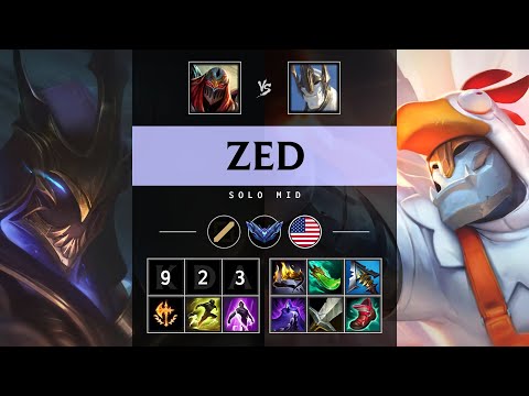 Zed Mid vs Galio - NA Diamond Patch 25.17