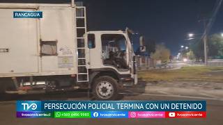 Persecución policial en Rancagua termina con un detenido tras robo de camión