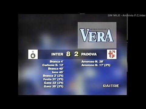 1995-96 (30^ - 14-04-1996) INTER-Padova 8-2 Servizio D.S.Rai3