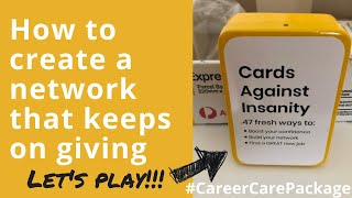 How to create a network that keeps on giving - and have fun while doing it!